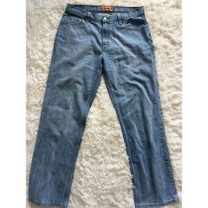Red Camel Mens Size 34x32 Hawk Jeans Light Medium Wash Straight Leg Denim